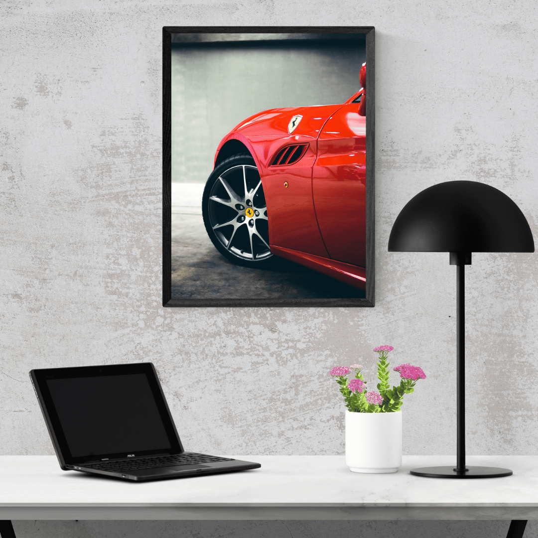 Scarlet Precision: Ferrari Power Curve Acrylic Print