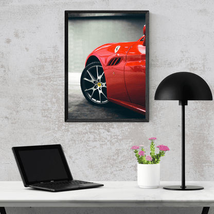Scarlet Precision: Ferrari Power Curve Acrylic Print