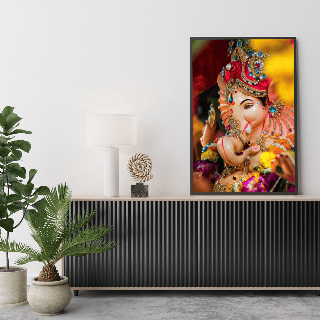 Lord Ganesha on Last Day of Festival HD Acrylic Photo Print