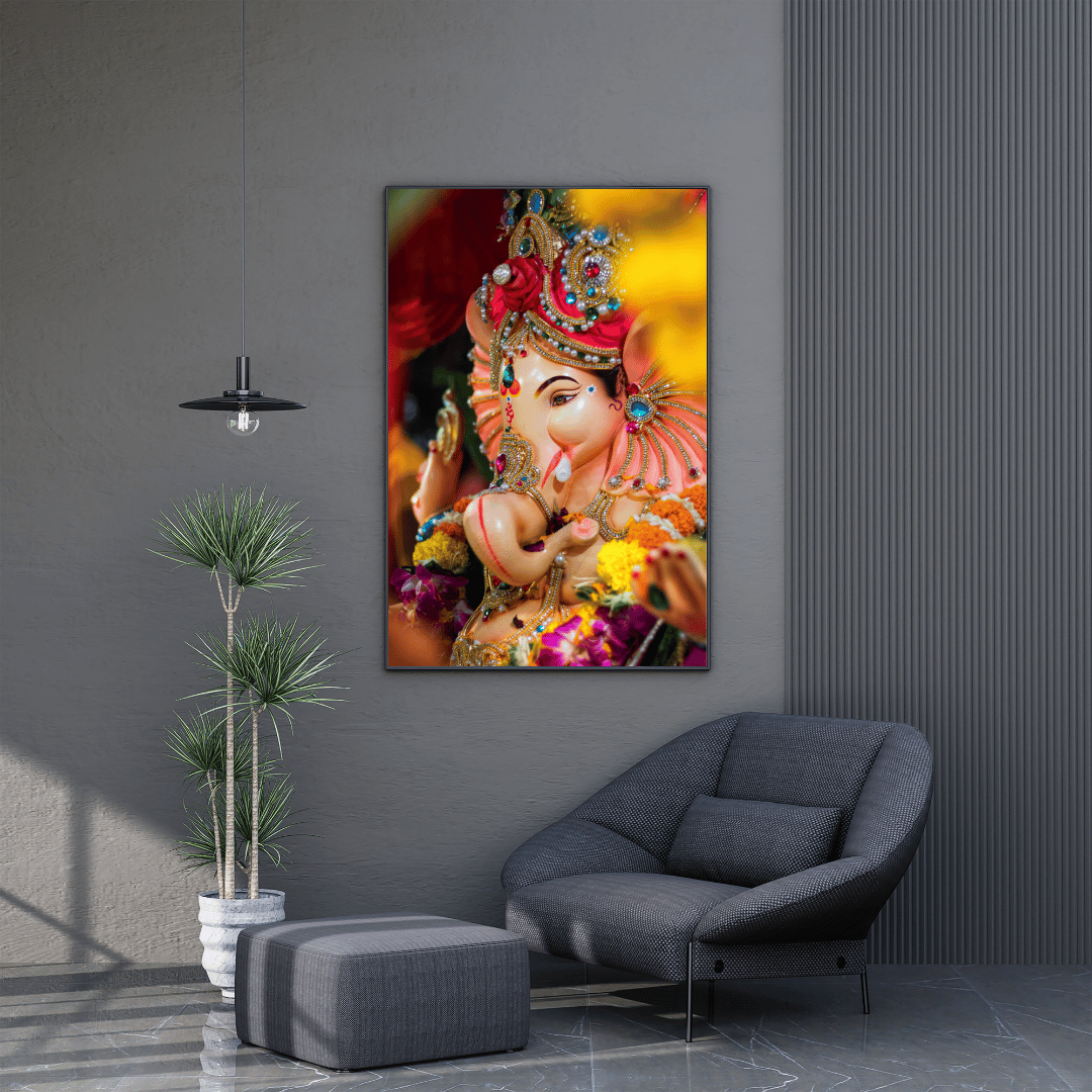 Lord Ganesha on Last Day of Festival HD Acrylic Photo Print