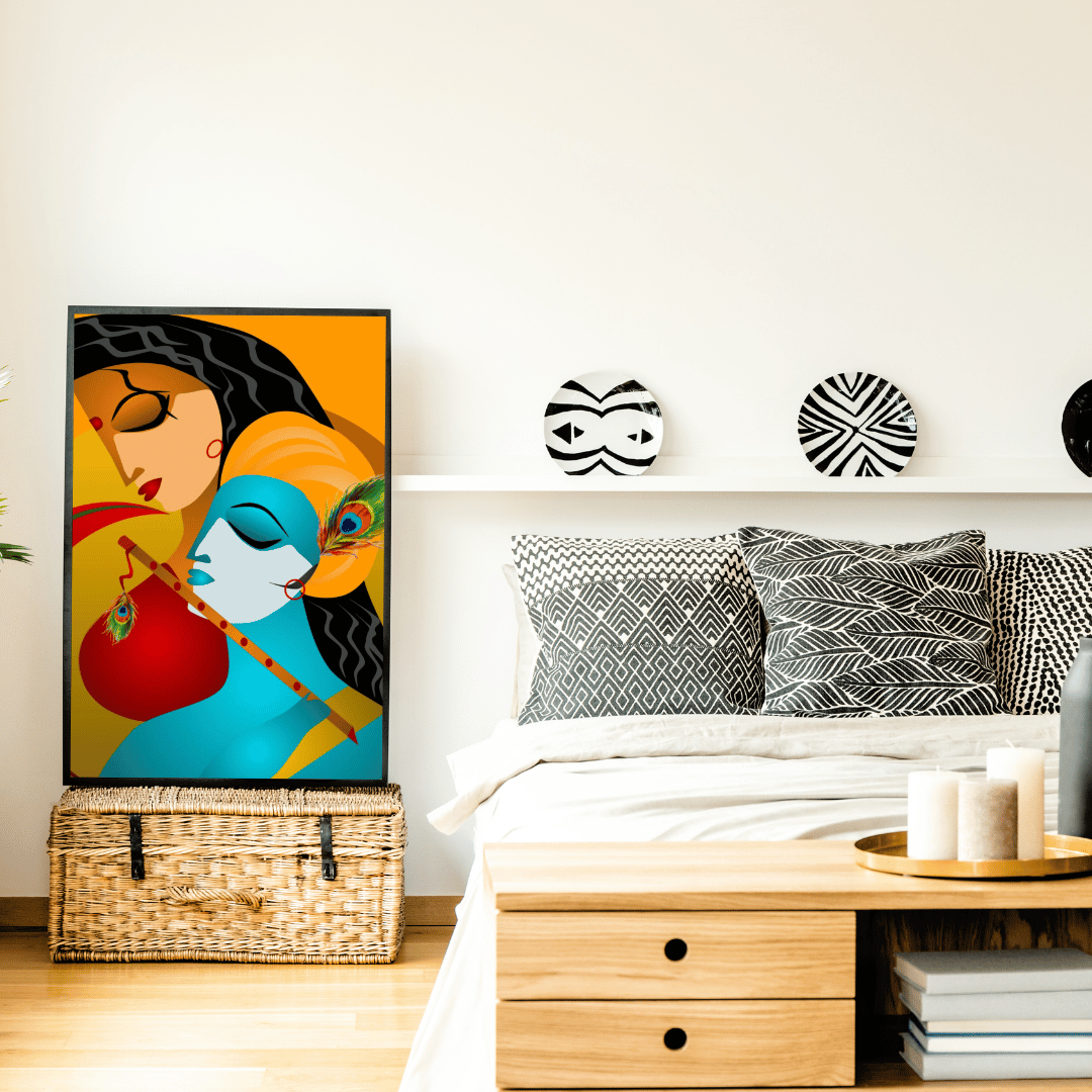 Eternal Bond of Radha-Krishna HD Acrylic Photo Print