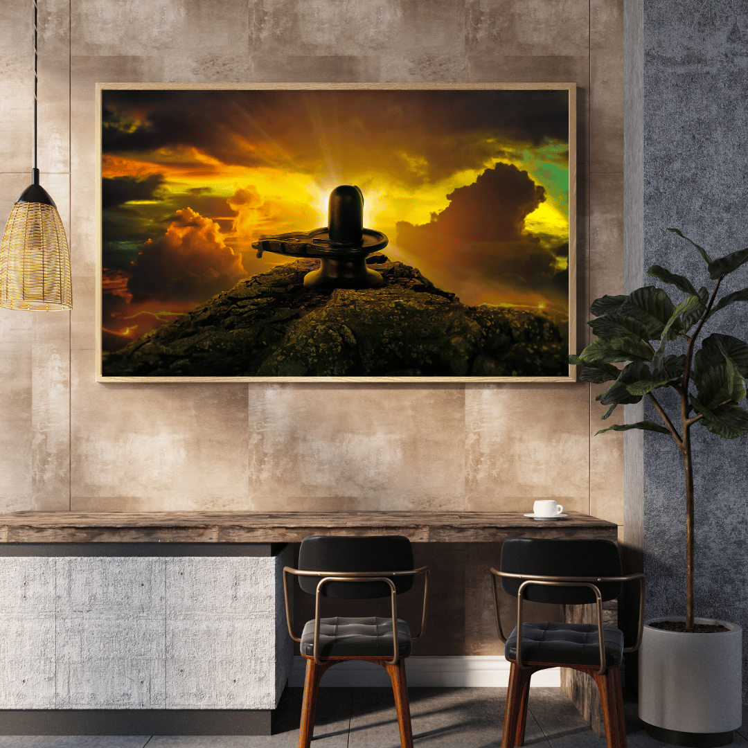 Shivling: The Cosmic Symbol HD Acrylic Photo Print