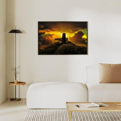 Shivling: The Cosmic Symbol HD Acrylic Photo Print